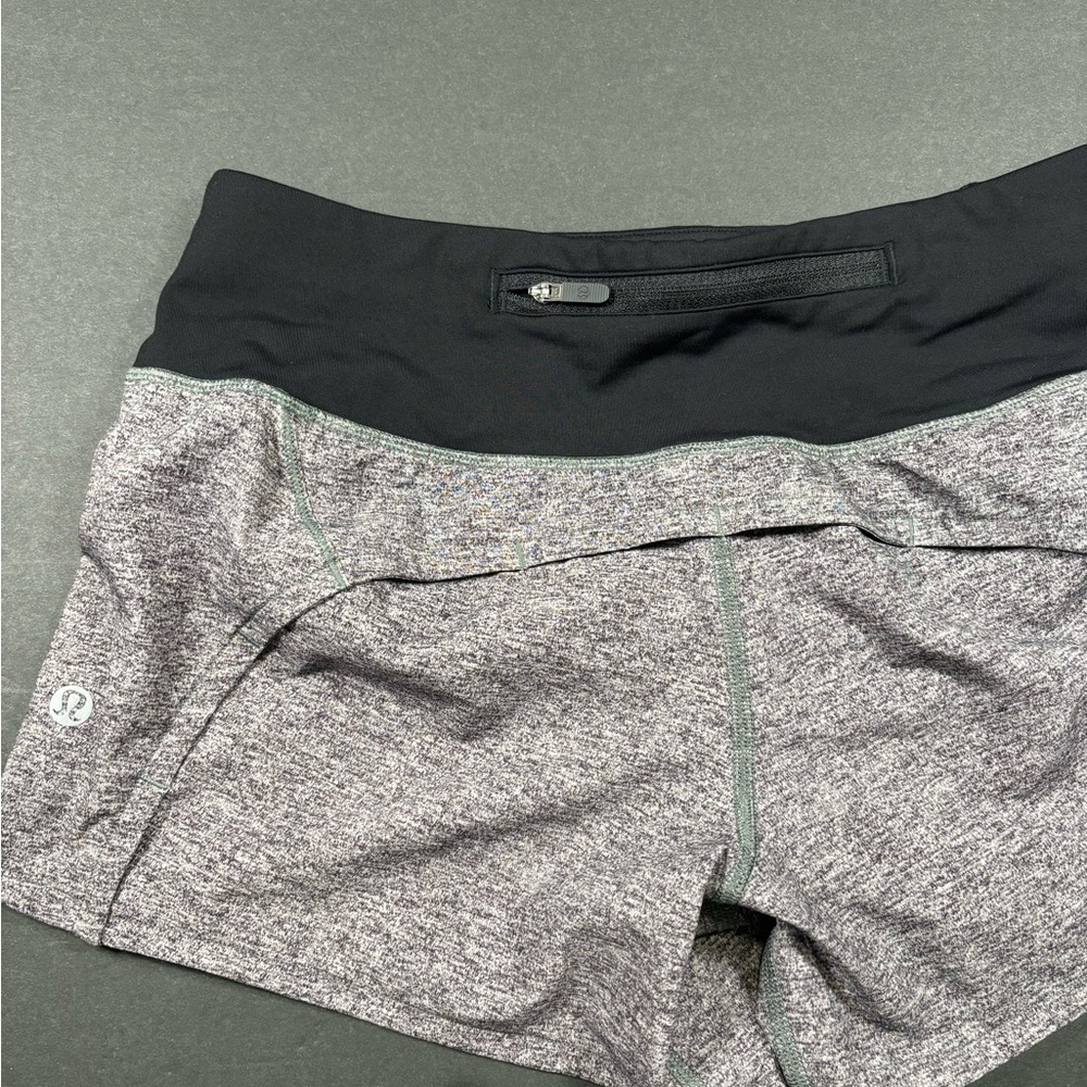 lululemon shorts (black and gray)